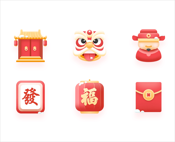 惠花花秒购春节图标(2019)